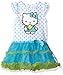 Hello Kitty Little Girls' Toddler Dress Set, Blue/White Combo, 4T