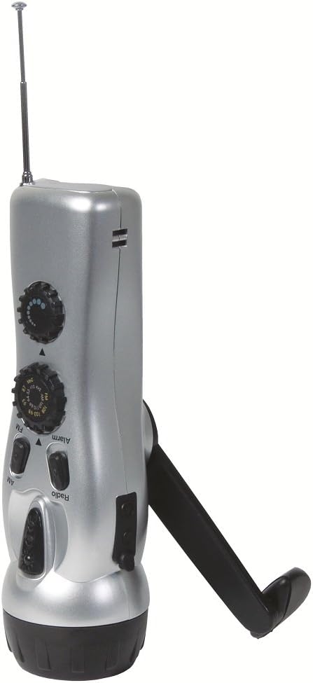 Solarrific R1006 4-in-1 Handcrank Flashlight/Radio/Alarm/Charger