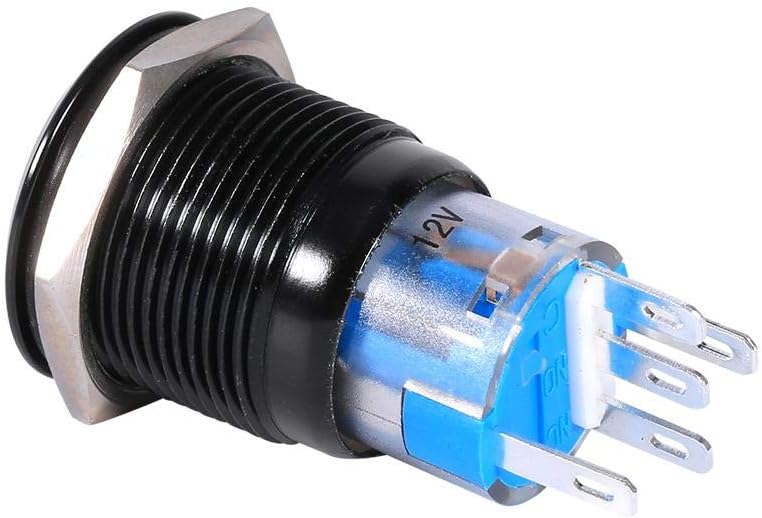 Keenso 19mm 12V Latching Push Button Switch - Image 4