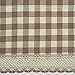 Achim Home Furnishings, Taupe & Ivory Buffalo Check Window Curtain Single Panel, 42