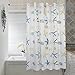 Beach Shower Curtain Hookless, PEVA Shower Curtain Liner Mildew Resistant Water- Repellent Bathroom Shower Curtain for Bathroom Hotel, 71''X71'' Starfish