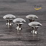 CoZroom Stainless Steel Mushroom Knob, Rustproof, Great Design - 27x21.3x14.6mm- 25-Pack