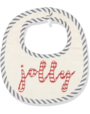 Baby Holiday Christmas Santa Bib and Sock Two Piece Gift Set