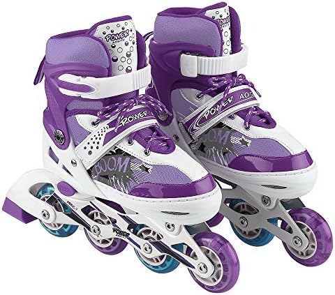 AODI Inline Skates for kids, Adjustable Featuring Illuminating Front Rear Wheels Rollerblades Safe Stable Roller Skates for Boys and Girls - Multiple Sizes and Colors
