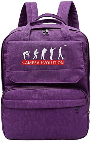 Evolution Of Photography Camera1 Backpack For Women,Girls Leisure Shoulders Bag
