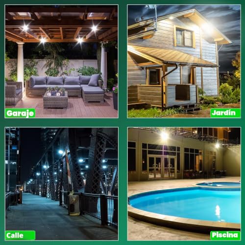 ANNIFUNLY Outdoor LED Spotlights 300W, IP67 Waterproof LED Spotlight, Cool White 6500K 30000 Lumen Floodlight for Ships, Sports Centers, Works, Court, Dock, Industrial Plant