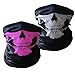 HAMIST Couples Seamless Skull Face Tube Mask Green 2PCS