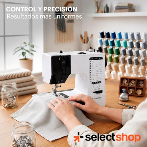 SEELCTSHOP Máquina De Coser Con Mesa De Extensión Mini Maquina De Coser Portátil Máquina De Coser Eléctrica Para Principiantes Pedal Eléctrico De Doble Uso Ideal para Ropa Sábanas