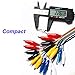 Haitronic Unique 2 in 1 alligator clip to dupont wire 10pin 20cm male, crocodile clip to jumper wire 10pin 20cm female for test lead Arduino/Raspberry pi/Orange pi/Makey Makey/BBC micro: bit