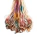Maydear Temporary Hair Chalk Comb - Non Toxic Hair Color Comb and Safe for Kids - White