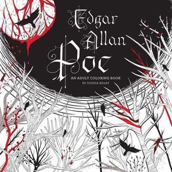 Fortune Telling Toy Edgar Allen Poe Gothic Collectable Coloring Book