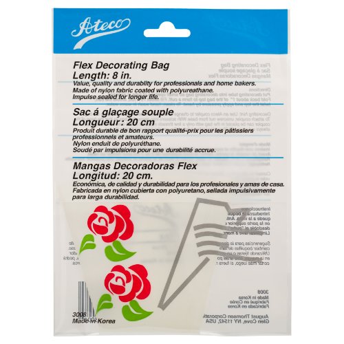 Ateco 3008 Flex Decorating Bag, Coated Nylon, 8-Inch, Reusable