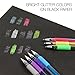 Glitter Gel Pens by Doodle Art Pro-40 Professional Glitter Neon Coloring Pens Set-25% More Ink-Unique Glitter Markers-Perfect for Adult Coloring Books