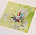 WEILYDF Brooch Pin Diamond Butterfly Wedding Bridal Rhinestone Shawl Clip for Ladies Jewelry(Colorful)