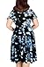Nemidor Women's V-Neckline Stretchy Midi Plus Size Casual Dress (18W, White-Print)