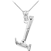 High Polish 925 Sterling Silver Hammer Pendant Necklace