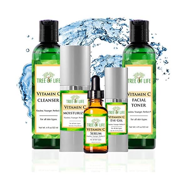 Complete Vitamin C Combo Pack - Vitamin C Serum, Moisturizer, Eye Gel, Cleanser, And Toner