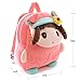 Gloveleya Kid's Angela Girl Cartoon Plush Backpack School Shoulder Bags Pink 10'' for Kids Under 5 Years Old