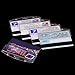 Outus 5 PCS Swipe Badge Holder Horizontal Half Card Frosted Rigid Clear Plastic ID Card Holder for Swiping ID Credit