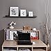 WELLAND Espresso Picture Ledge Shelf Display Wall Shelf 48