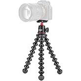 Joby GorillaPod 3K Kit, Compact Stand 3K and Ballhead for Compact Cameras, Tripod Kit, Travel Tripod for Cameras, Holds Devic