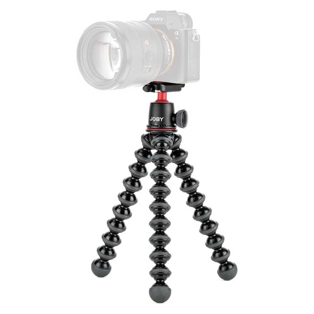 Photo 1 of JOBY GorillaPod 3K Kit, Compact Stand 3K and Ballhead for Compact Cameras, Tripod Kit, Travel Tripod for Cameras, Holds Devices up to 6.6lbs, JB91507, Made in Italy, Black/Charcoal