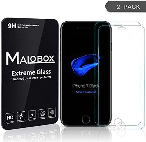 iPhone 7 Plus Screen Protector , Dilution fingerprint , Prevent crash ,0.26 mm Tempered Glass Screen Protector for Apple iPhone 7 Plus 5.5 "(2-Pack)