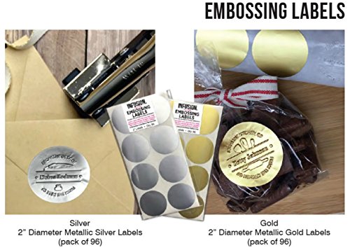 Shiny Custom Logo Desk Embosser Seal - 1" x 2" Rectangular Personalized Paper Embosser - Thumbnail 4