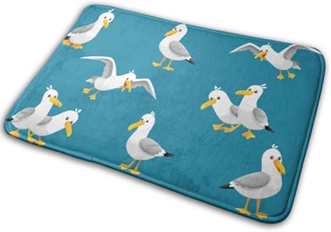 Amazon バスマットの装飾バスルーム用シーマットのかわいいカモメバスマット40x60cm超吸収性で厚い 浴室足ふきマット ホーム キッチン オンライン通販