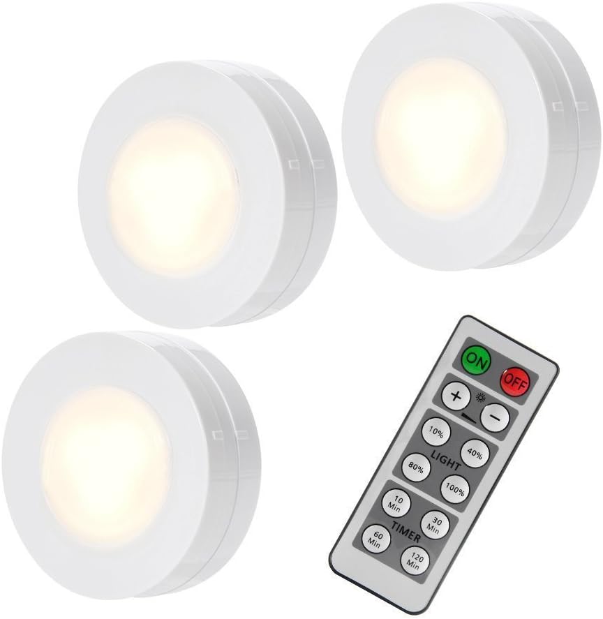 Armario LED Iluminación Juego de 3 batería de funcionamiento