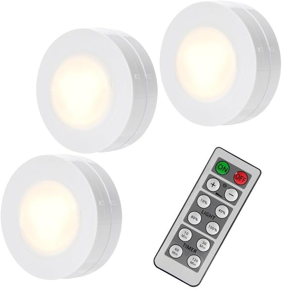 Armario LED Iluminación Juego de 3 batería de funcionamiento