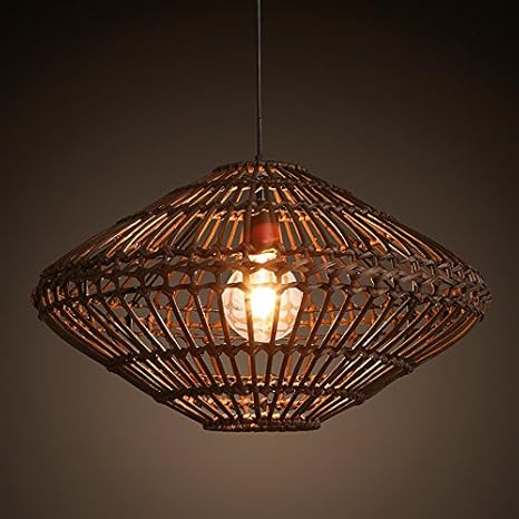 Leihongthebox Theme Bamboo Weaving Village Pendant Ceiling Lights