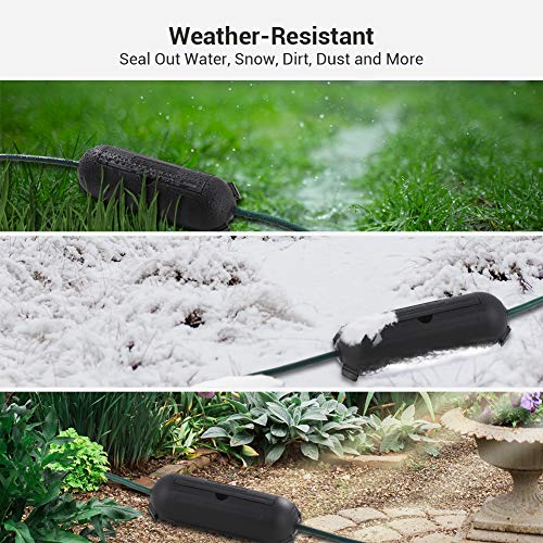 DEWENWILS 6Pack Outdoor Extension Cord Safety Cover, WaterResistant