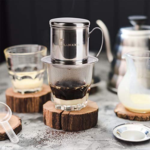 Vietnamese Coffee Maker Filter Phin, Small French Press Portable Cup, Single Serve Coffee Makers