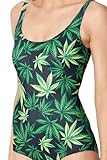 Women Digital Print One Piece Tight Stretch Swimsuit Swimwear
