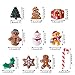 ShapeW Gingerbread Man 10-Piece Miniature Ornaments Set Christmas Tree Decorations and Ornaments (17)