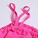 Sunward(TM)Women Fashion Irregular Strapless Chiffon Tops (Medium, Hot Pink)