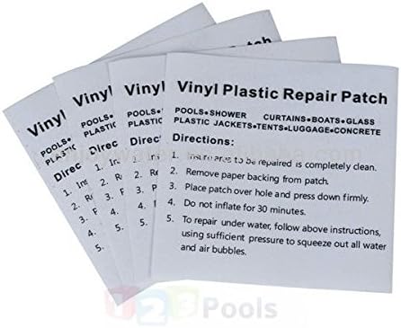 Premier Blue Inflatable Swimming Pool Puncture Repair Patch Kit for Pools and Hot Tubs Heavy Duty (6)