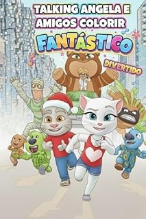 Livro Talking angela e amigos : Livro para colorir e ler