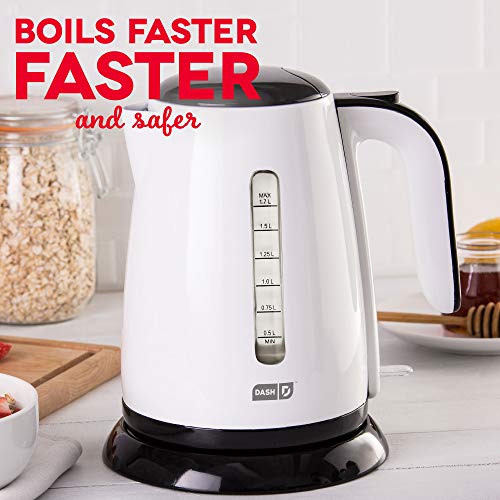 Dash DEZK003WH Easy Electric Kettle + Water Heater with Rapid Boil