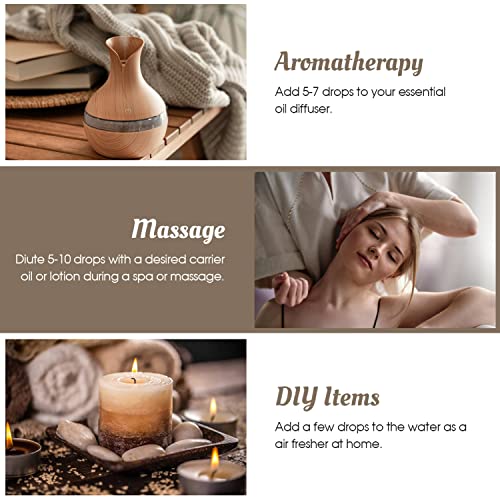 Wuhura Sandalwood Essential Oils for Diffuser 30ML - Premium Grade Aromatherapy Essential Oil Sandalwood Fragrance Oils (1.01 Fl Oz)