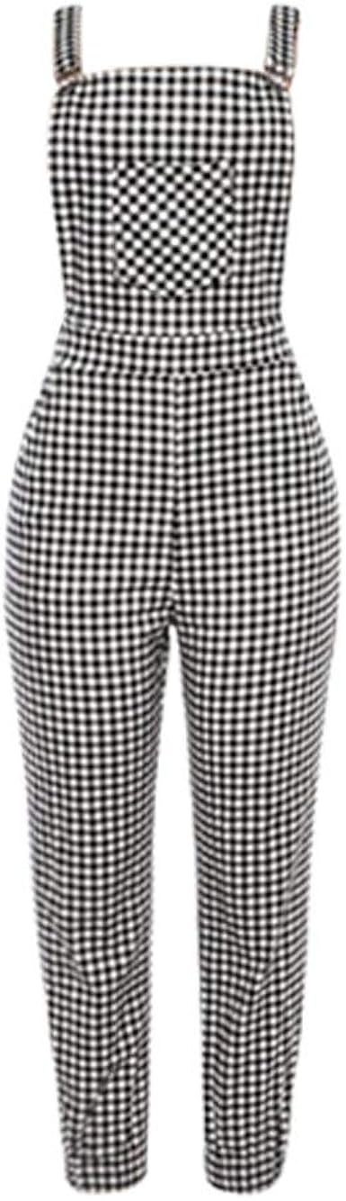 black checkered jumpsuit