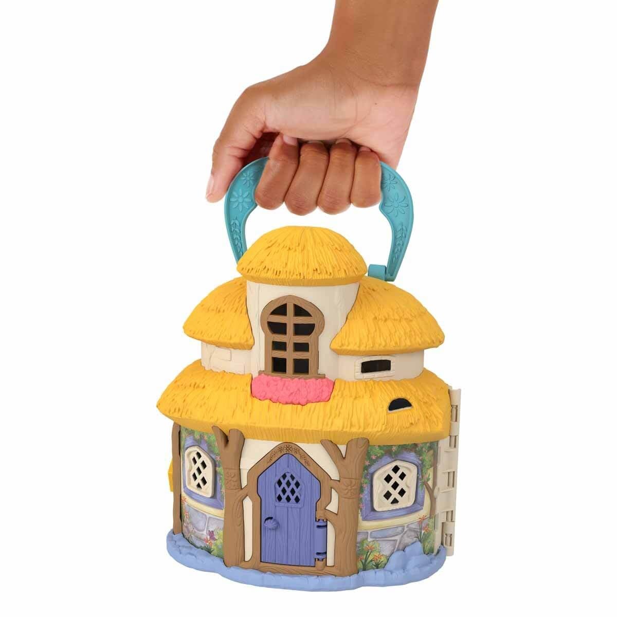 Mattel Disney's Wish Mini Doll & Dollhouse Playset, Asha of Rosas Cottage with Micro Doll, Star Figure & 15+ Furniture & Accessories, Travel Toys, HRH76