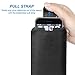 Universal Holster Sleeve, Getron Premium PU Leather Pouch Case for Smartphone up to 5.1 Inch Display, Supports iPhone 7, 6S, 6, 5S, 5, SE Samsung Galaxy S7, S6, A5, A3 LG HTC Moto and More (Black)