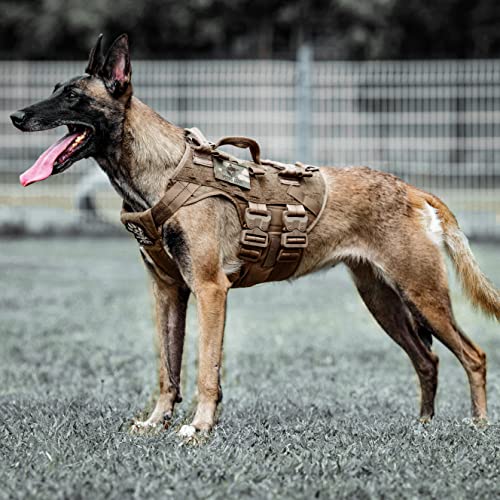 PETAC GEAR Tactical Dog Harness K9 Military Dog Training Harness Adjustable Police Service Dog