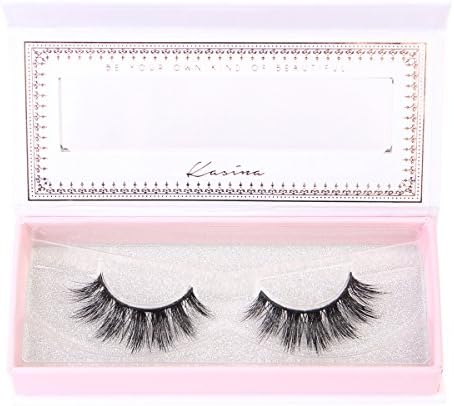 Kasina Mink Eyelashes 100% Original Mink Fur Hand-made False Eye lashes, 1 Pair (#004 Sistar)