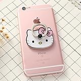 ZOEAST(TM) Pink Cat Kitty Kitten Universal 360° Rotating Phone Buckle Tablet Finger Grip Ring Stand Holder Kickstand Phones Tablets iPhone 4 4S 5 5S 6 6S SE 7 Plus Samsung iPad iPod (Pink Kitty)