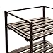 Seville Classics Resin Slat Tower Shelving, 4-Tier (Espresso)