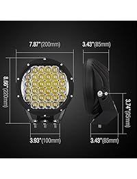 primelux 9 inch 185 W Ronda LED luz conducción Spot Beam para Off Road Truck SUV UTV ATV Barcos