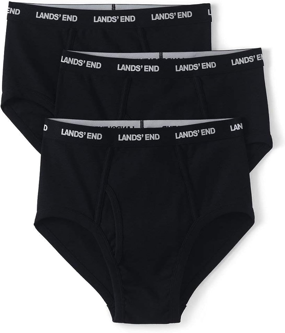 Lands' End Men's Knit Briefs 3 Pack at Amazon Men’s Clothing store